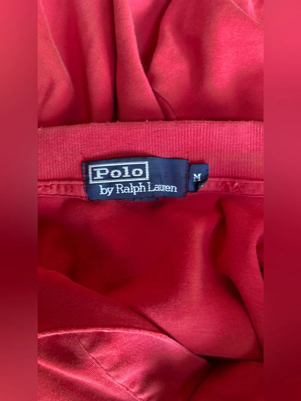 Polo Ralph Lauren Red Cotton Polo Shirt Made in USA